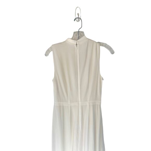 A.L.C. White Knit Crotchet Relaxed Night Out Front Sleeveless Maxi Dress Size 2 - Picture 7 of 11